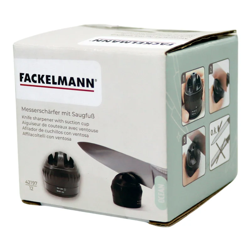 Aiguiseur de couteaux en plastique 6,5 cm Fackelmann