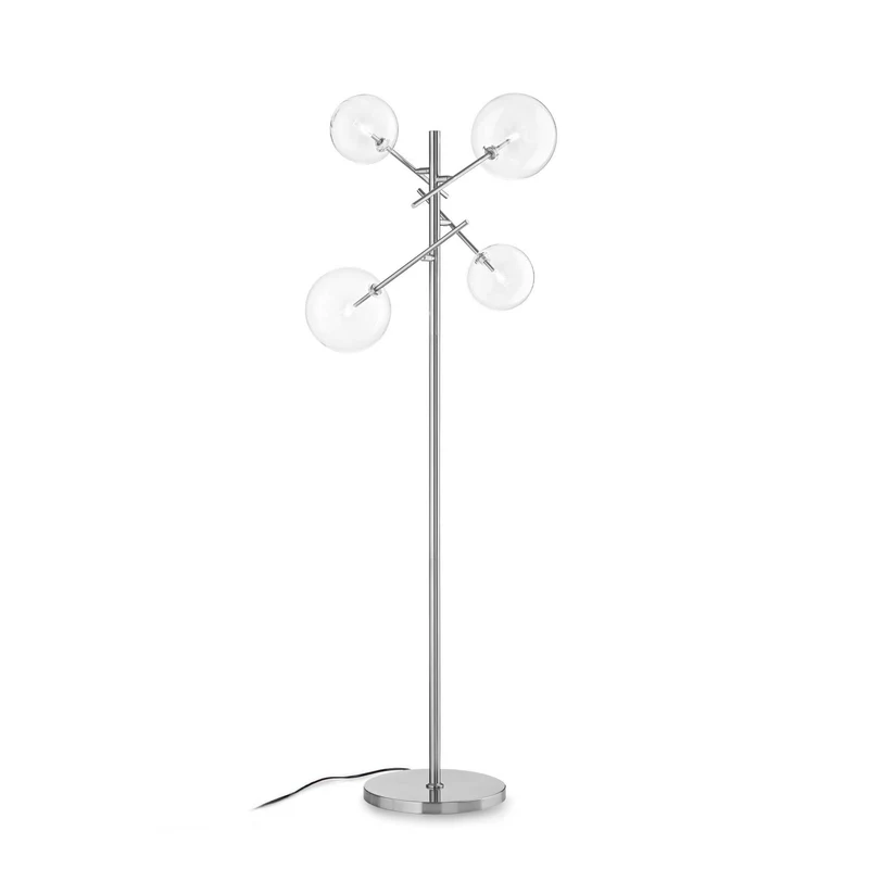 Lampadaire chromé D 560 x H 1660 mm