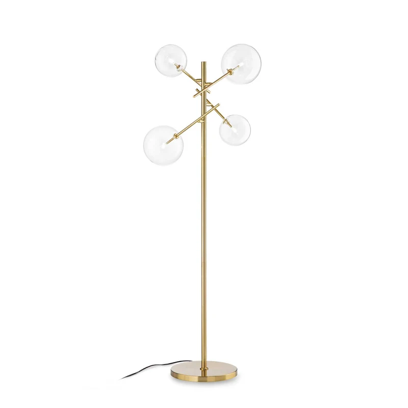Lampadaire Equinoxe en laiton - D 560 x H 1660 mm