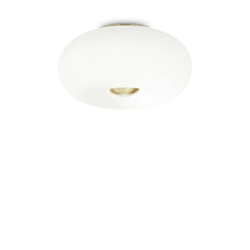 Plafonnier blanc D 500 x H 250 mm