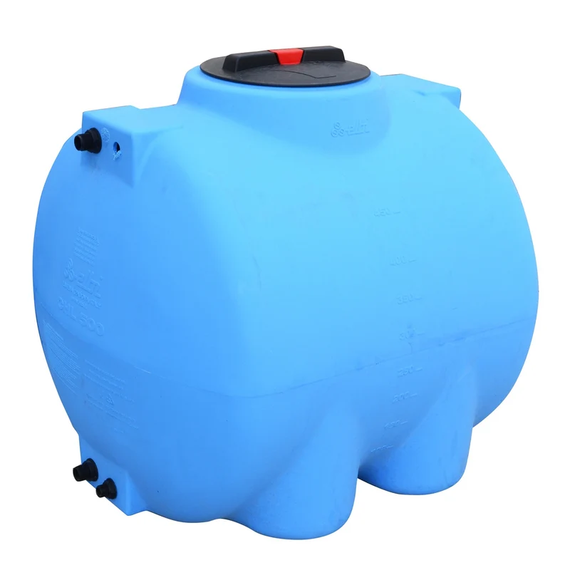 Réservoir horizontal en polyéthylène bleu de 1000 litres
