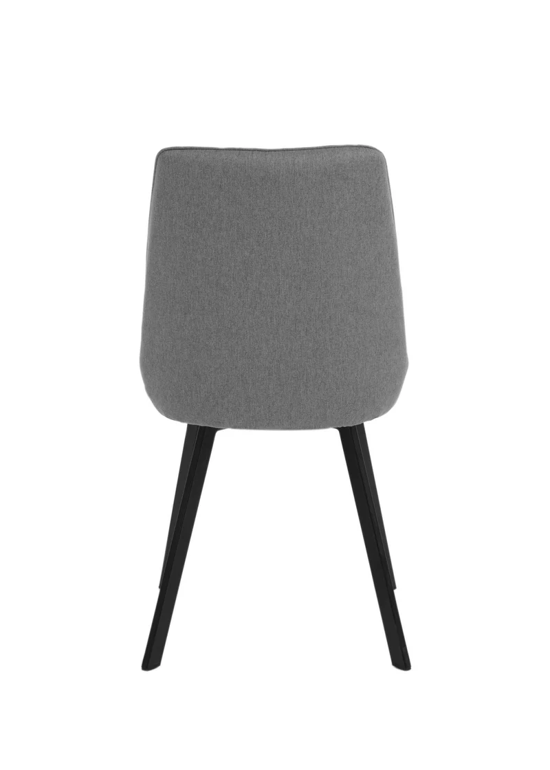 4x Chaise en microfibre gris foncé 48x60x87h cm