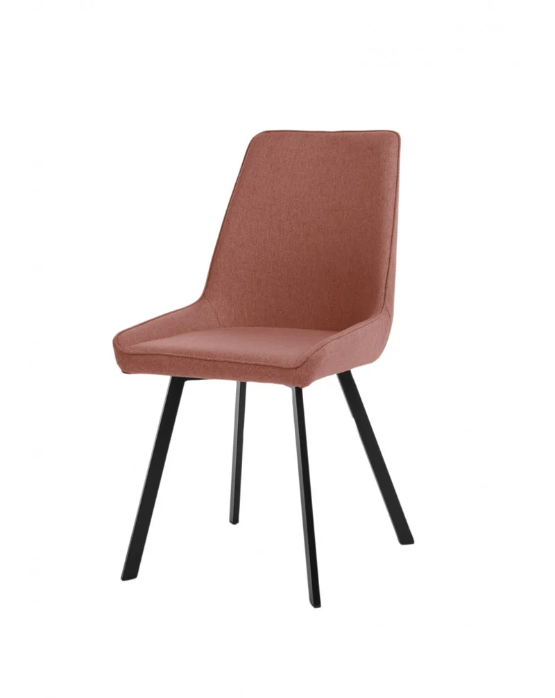4x Chaise Microfibre Rouille - Renard