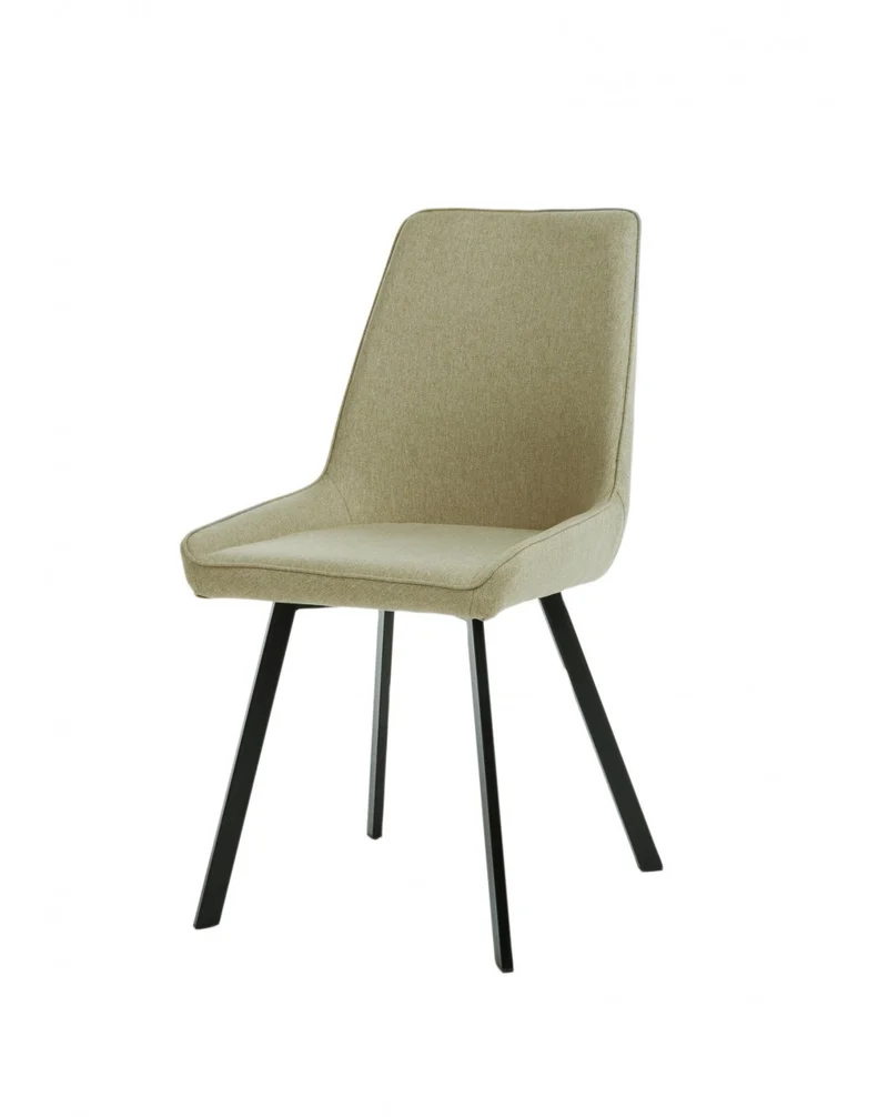 4x Chaise en Microfibre Beige - Renard