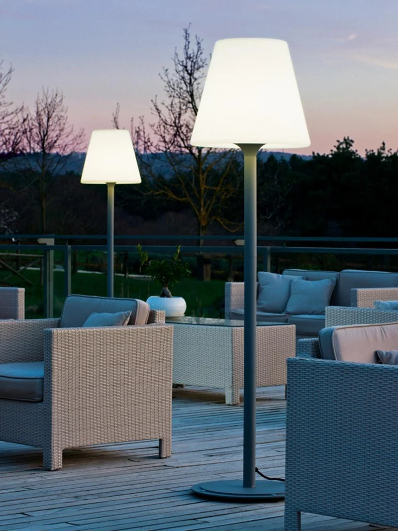 Grand lampadaire E27 ligne lounge aluminium 187 cm h