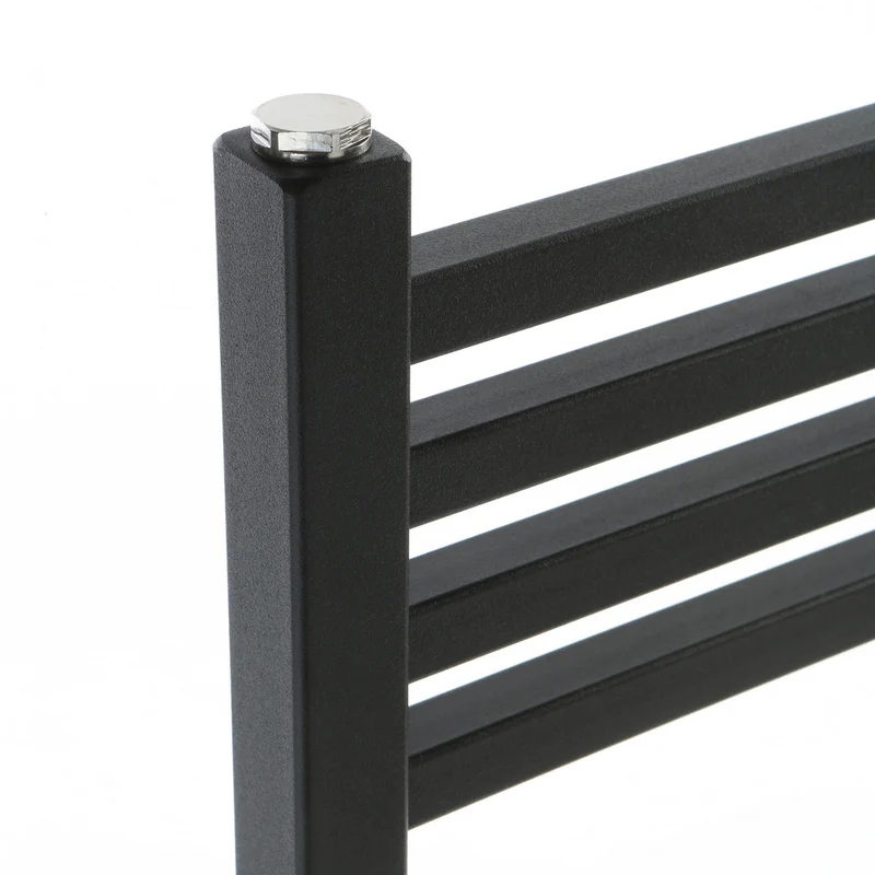 Radiateur anthracite à tubes carrés - H 1700 x Int. 470 millimètres