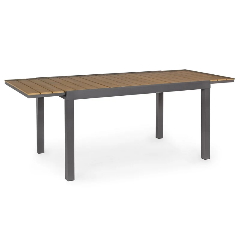 Table extensible Elias en aluminium 140-200x90 cm