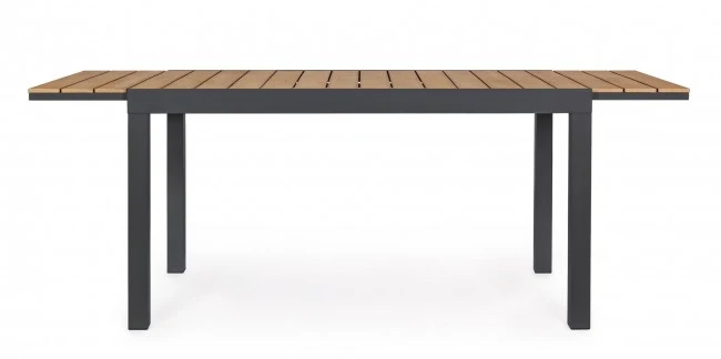 Table extensible Elias en aluminium 140-200x90 cm
