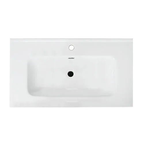 Meuble suspendu 90 cm mélèze blanc