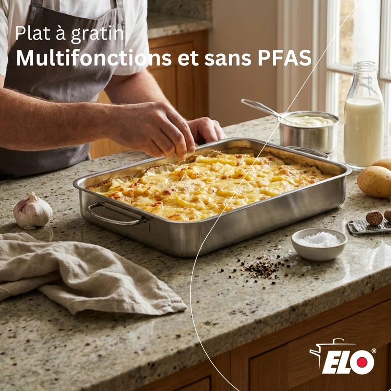 Plat à four acier inoxydable Elo Edition Red