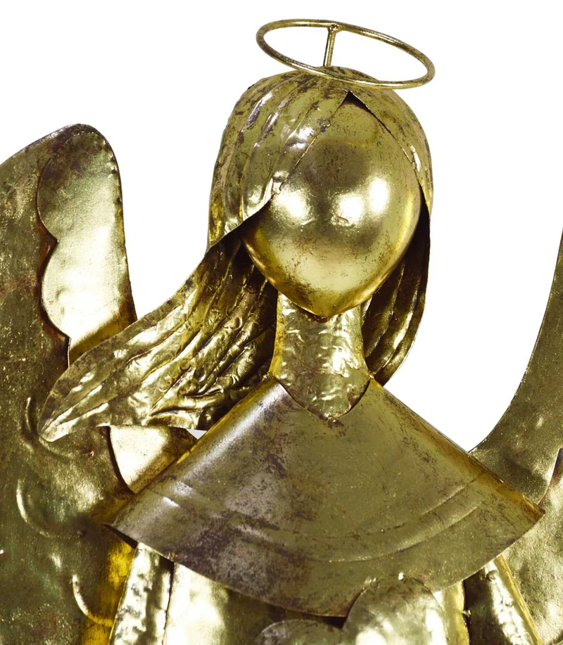 Maxi gold angel with heart nai-2229 cm. 68 x 27 h 188