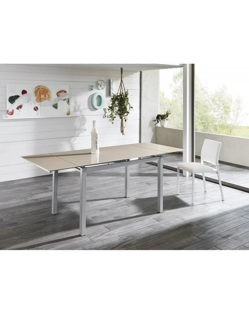 Table extensible 110-170 x 75 cm BAUD Bois Foncé