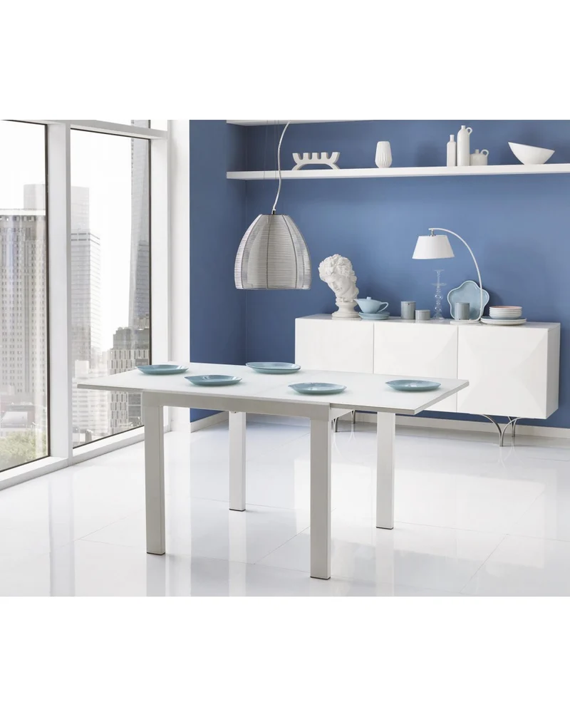 Table extensible Extrawhite 90-163,5x90 cm - Bannière