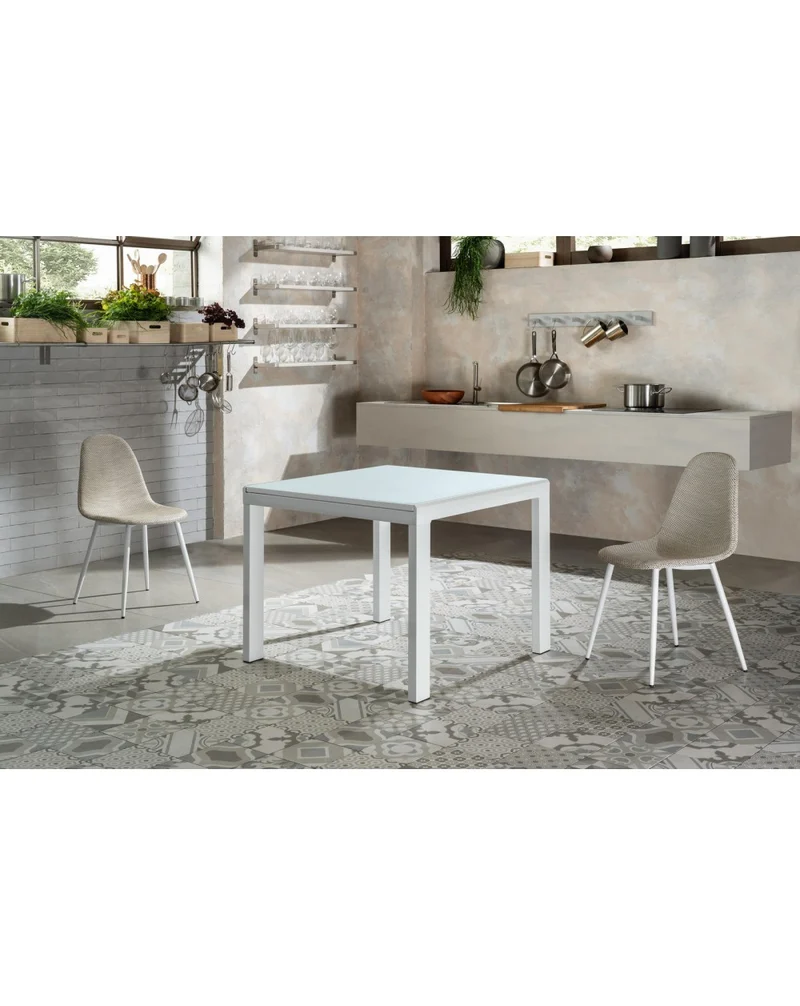 Table extensible Extrawhite 90-163,5x90 cm - Bannière