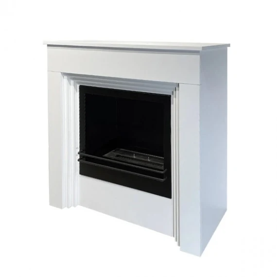Cheminée au Bioéthanol BELLINI en Bois Blanc L96 x P35 x H96
