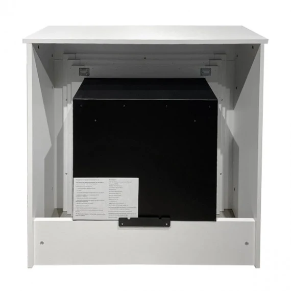 Cheminée au Bioéthanol BELLINI en Bois Blanc L96 x P35 x H96