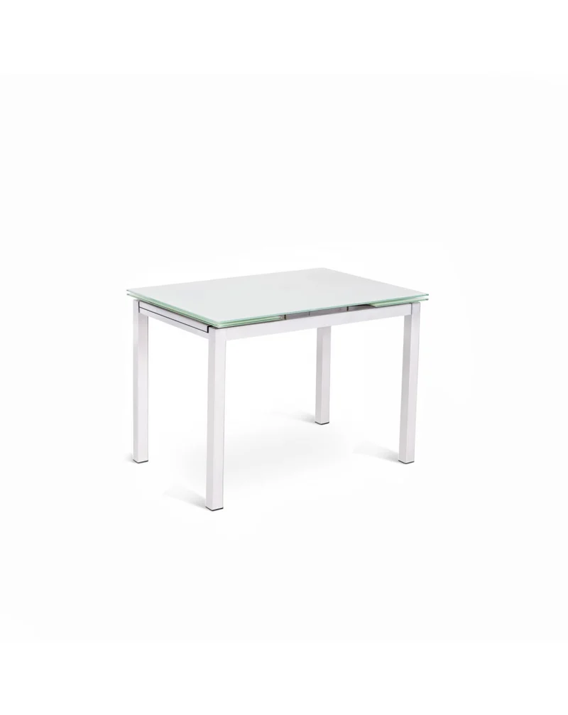 Table extensible Baud 130-200x80 cm blanc