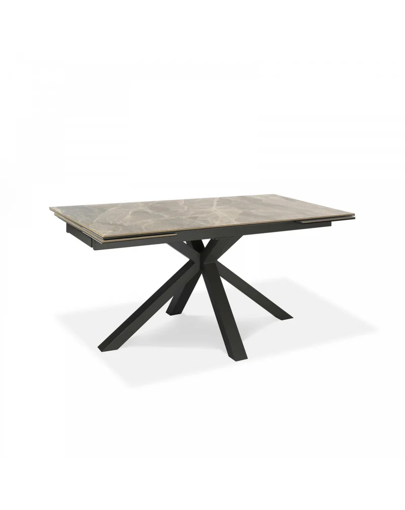 Table Extensible 160-240 x 90 cm Marbre Anthracite Céramique