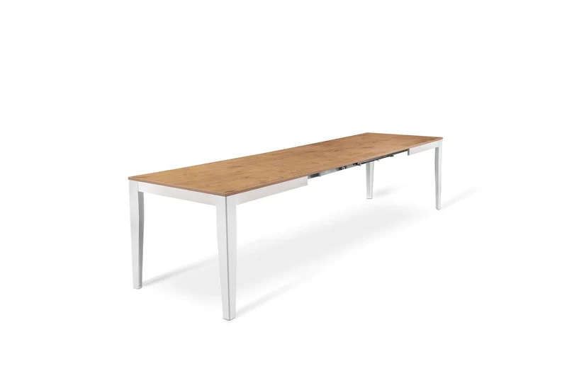 Table extensible en chêne 90 cm x 156- 316 cm H. 76 cm