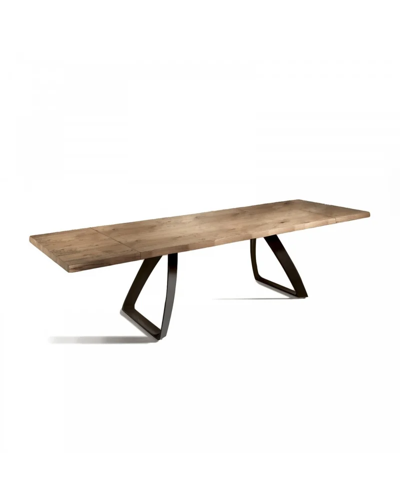 Table extensible Bridge 160-240x90 cm en bois naturel