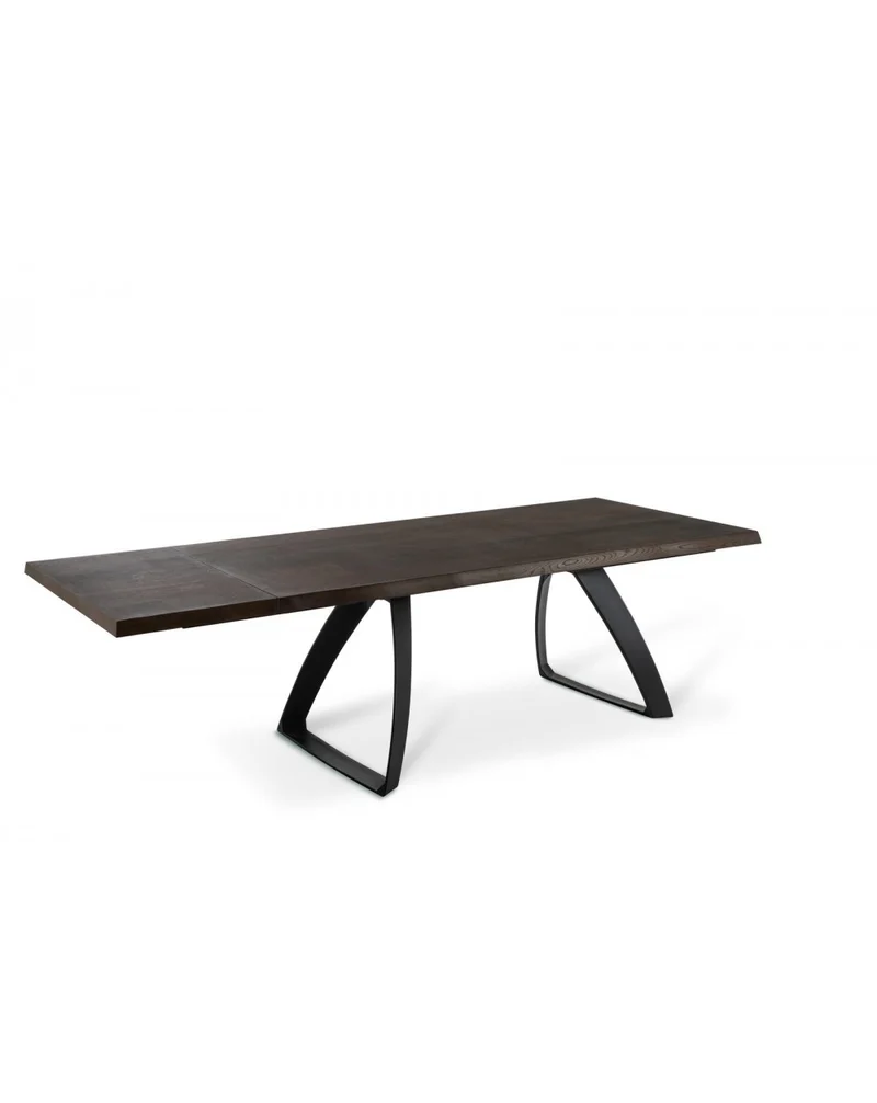 Table extensible Bridge 160-240x90 cm en bois foncé