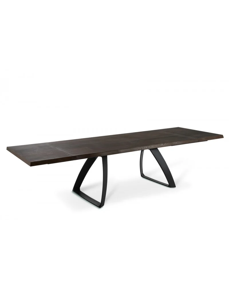 Table extensible Bridge 160-240x90 cm en bois foncé