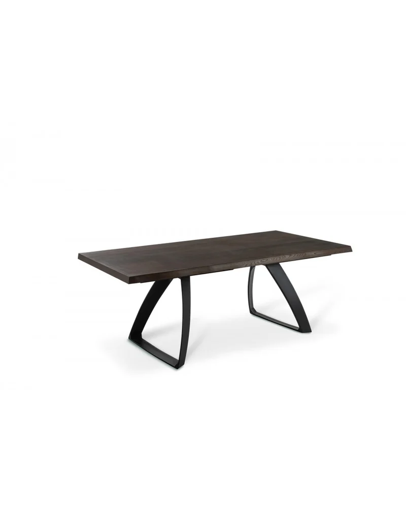 Table extensible Bridge 160-240x90 cm en bois foncé