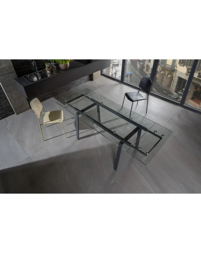 Tommy Extendable Table 140-200x80 cm, Gray Legs