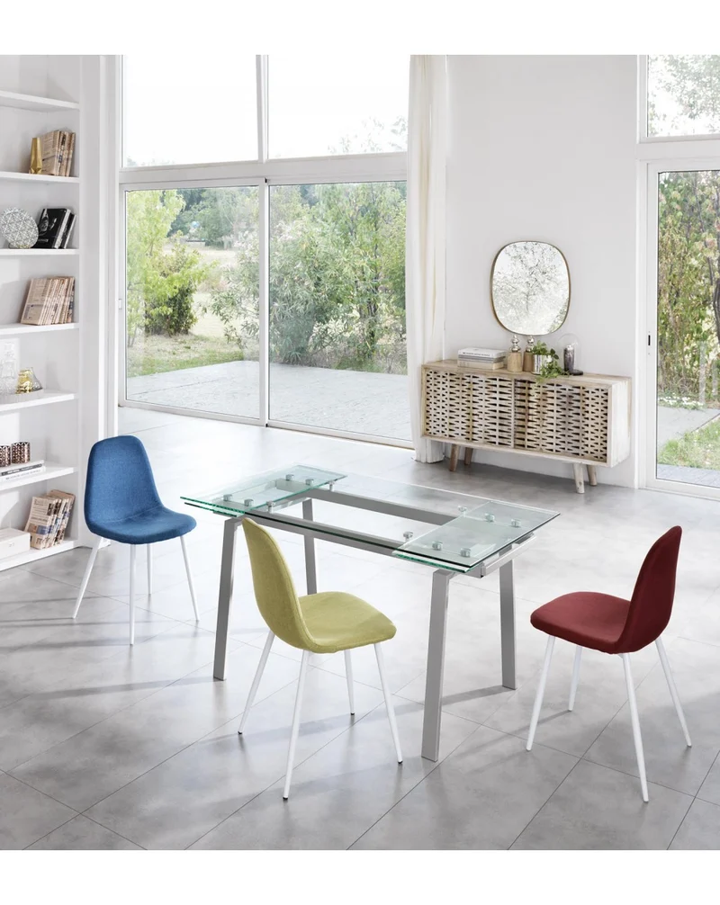 Tommy Extendable Table 140-200x80 cm, Gray Legs
