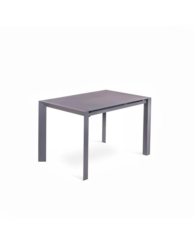 PIXEL Table Extensible Gris 122-182 x 80 cm