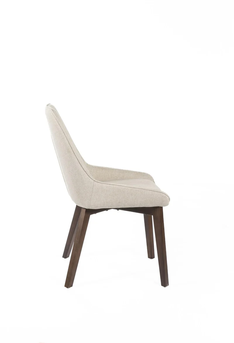 4x Chaise en Tissu Beige 62cm x 49,5cm H.87cm