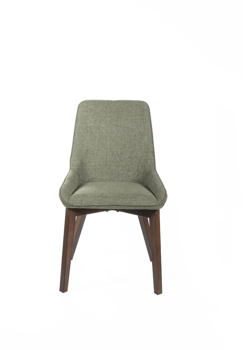 4x Chaise en Tissu Vert 62cm x 49,5cm H.87cm