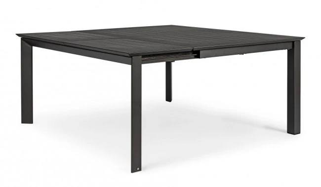 Table de jardin extensible Konnor anthracite largeur 110-160 cm