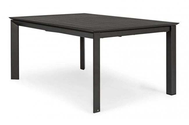 Table de jardin extensible Konnor anthracite largeur 110-160 cm