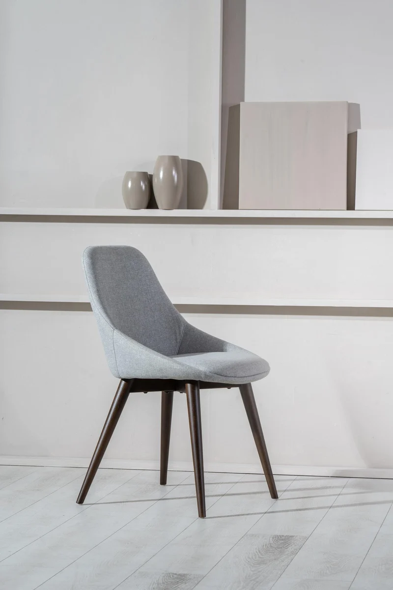 4x Chaise en tissu - 58 cm x 49 cm x 85 cm