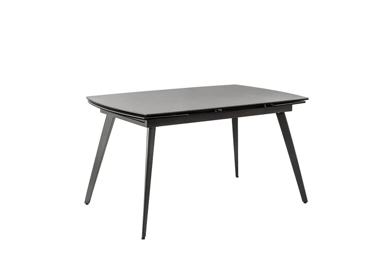 Table extensible avec plateau en céramique gris anthracite 140/170/200x90x76h cm