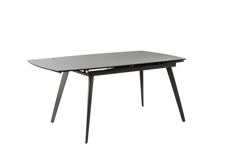 Table extensible avec plateau en céramique gris anthracite 140/170/200x90x76h cm