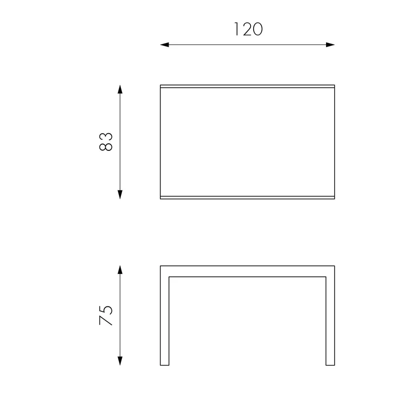 Table extensible avec plateau en verre trempé gris 120/175/230/290/350x75h cm