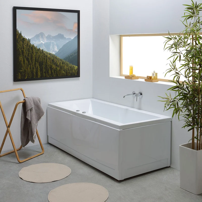 Baignoire d'hydromassage rectangulaire