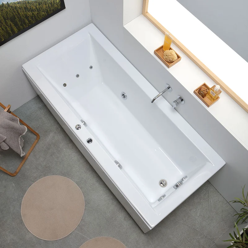 Baignoire d'hydromassage rectangulaire