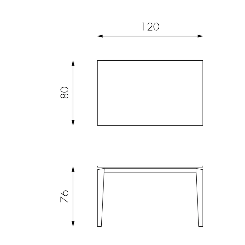 Table extensible avec plateau en céramique marbre anthracite 120/170x80 cm