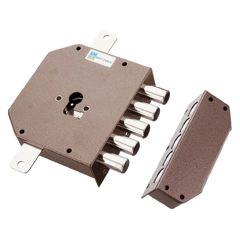 Serrure triple pour cylindre Europ droit E 63 - 132 x 146 mm