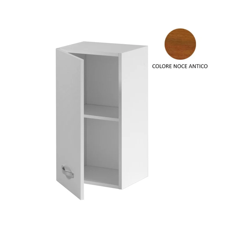 Elément mural de cuisine ancien en noyer 1 porte 30x32xH 72 cm