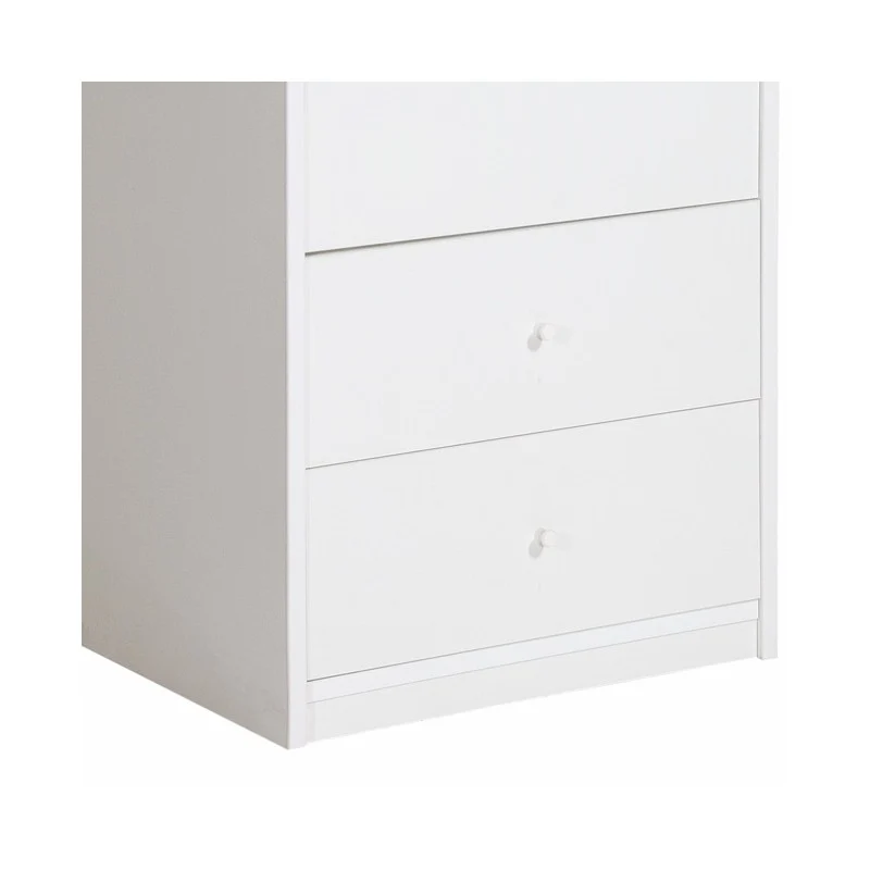 Meuble avec table à repasser Tiroirs en bois mélaminé blanc 44x57xH.89 cm