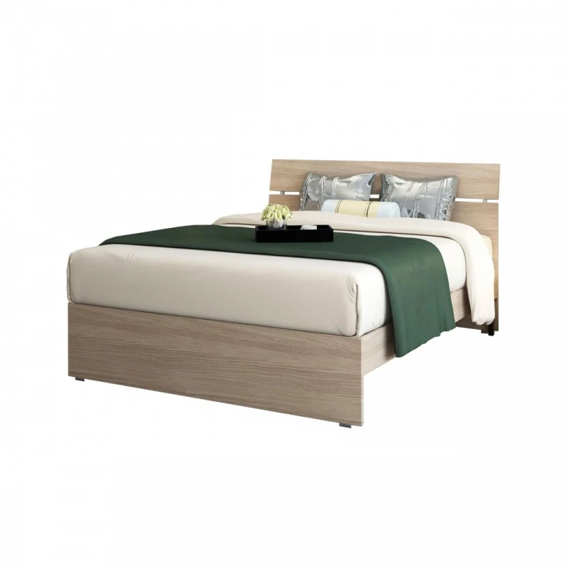 Lit queen size pour chambre, coloris Olmo, 200x131xH 98 cm