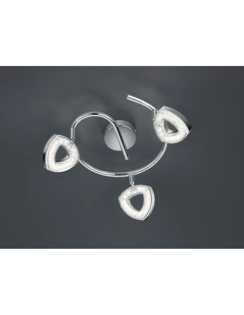 Spot Girandola Tours 3 Spots LED Chrome Ø25 cm Trio Lighting
