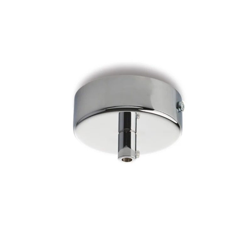 Rosace multicâbles en fer chromé diamètre 8 avec 1 trou H.3 - Ø8