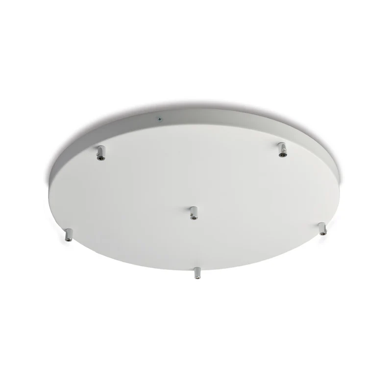 Rosace multicâbles en fer blanc diamètre 50 avec 6 trous H.3 - Ø50