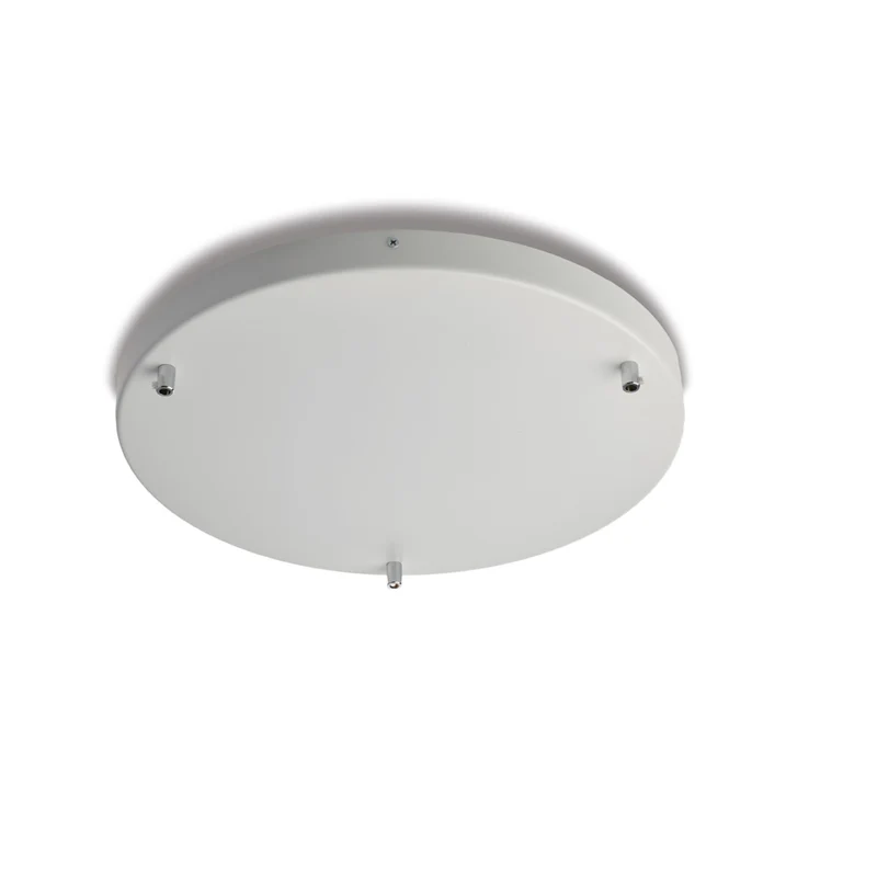 Rosace multicâbles en fer blanc diamètre 40 avec 3 trous H.3 - Ø40