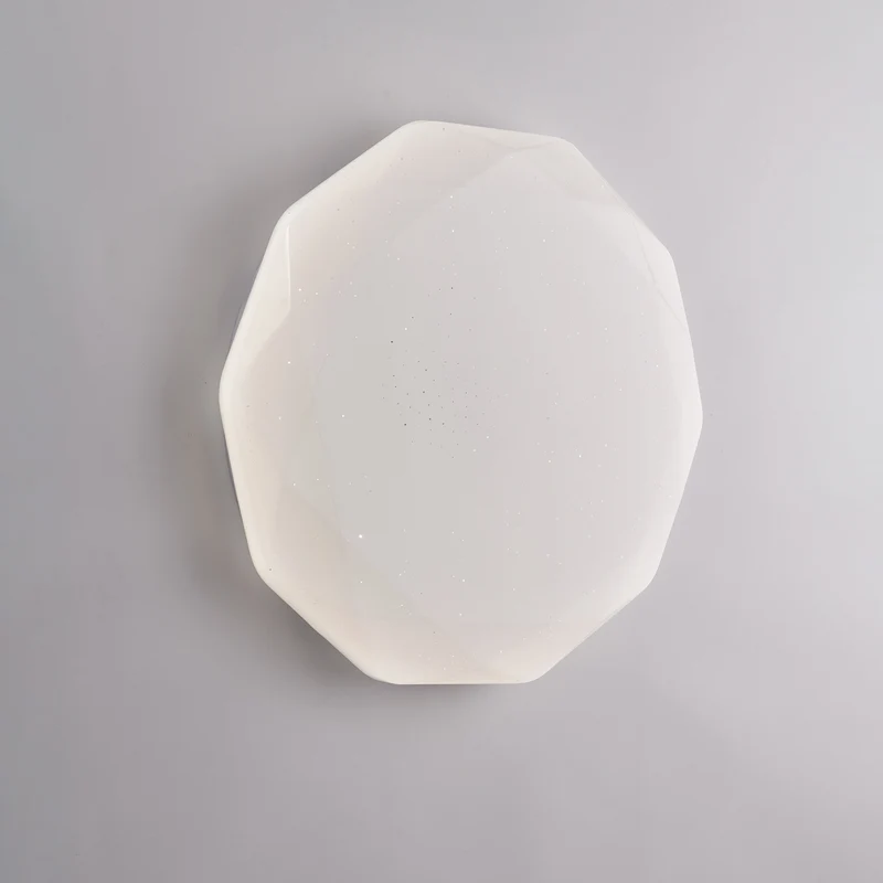 Plafonnier acrylique blanc diamètre 40 avec LED CCT intégrée + télécommande H.7 - Ø 40